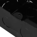 Durable Black Floor Outlet Cover, Iron, Safe and Versatile for Tools