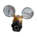 Brass Pressure Regulator Water Pressure Regulator with Gauge for Argon Carbon Dioxide