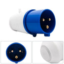 16A 240V 3Pin Waterproof Connector Plug Socket Industrial Power Connector IP44