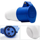16A 240V 3Pin Waterproof Connector Plug Socket Industrial Power Connector IP44
