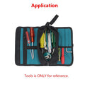 Tools Organizer Bag with Pockets Oxford Cloth Bag for Electricians Woodworkers Storage T-Drill Bits Cordless Electric Wrenches Carving Knives Tape Measure Utility Knife
