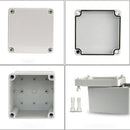 ABS Junction Box Electrical Project Enclosure Box Protection IP67 Waterproof White 110×80×45mm
