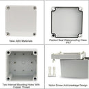 ABS Junction Box Electrical Project Enclosure Box Protection IP67 Waterproof White 110×80×45mm