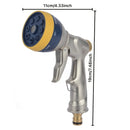 Multi-Functional High Pressure Water Gun, 8 Spray Patterns, All-Copper Fitting
