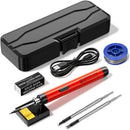 USB Portable Wireless/Plug-in Dual-Mode Soldering Iron: 3s Fast Heating up to 450℃, 3 Temp Settings, Type-C Powered – Your Ideal Tool for Electronic Repairs!(3 gray gears)