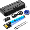 USB Portable Wireless/Plug-in Dual-Mode Soldering Iron: 3s Fast Heating up to 450℃, 3 Temp Settings, Type-C Powered – Your Ideal Tool for Electronic Repairs!(3 gray gears)