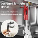Heavy Duty Plumbing Wrench, 80mm Jaw, ABS Handle, Ideal for Narrow Areas(BLACK Insert card installation)