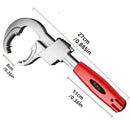 Heavy Duty Plumbing Wrench, 80mm Jaw, ABS Handle, Ideal for Narrow Areas(RED Insert card installation)