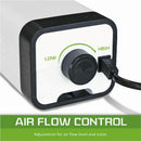 Black Aquarium Oxygen Pump with Dual Outlets for Fish Tank and Pond, 2x90L/h