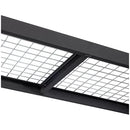 Black Industrial Rack with Interlocking Wire Deck, Heavy Duty Steel Construction
