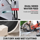BAUMR-AG 2400W Electric Concrete Saw 355mm Demolition Cutter Wet Dry Demo Tool Circular Cutting