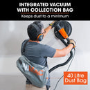 UNIMAC 1800W Drywall Sander Plaster Automatic Wall Gyprock Vacuum System
