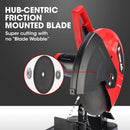 BAUMR-AG 2400W 355mm 14" Abrasive Metal Chop Saw Cut Off Machine, Soft Start, 45 Degree Mitre