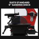 BAUMR-AG Bench Vertical Belt and Disc Sander Combo, 25mm Linisher, 125mm Sanding Disc, Brushless Motor, Dust Collection Ports