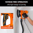UNIMAC 180mm 850W Handheld Drywall Sander, Electric Dry Wall Sanding Machine, with Automatic Vacuum System, LED Worklight, 6x Sanding Discs