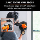 UNIMAC 180mm 850W Handheld Drywall Sander, Electric Dry Wall Sanding Machine, with Automatic Vacuum System, LED Worklight, 6x Sanding Discs