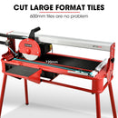BAUMR-AG 800W Electric Tile Saw Cutter with 200mm (8") Blade, 720mm Cutting Length, Side Extension Table