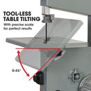 Baumr-AG 500W Wood Bandsaw, Benchtop, 115mm Cutting Depth (BS40)