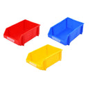 2 Pcs Thickened Slanted Plastic Storage Box for Screws Nuts Crafts Storage Use - Yellow