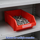 2 Pcs Thickened Slanted Plastic Storage Box for Screws Nuts Crafts Storage Use - Yellow