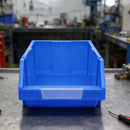 2 Pcs Thickened Slanted Plastic Storage Box for Screws Nuts Crafts Storage Use - Yellow