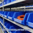 2PCS Thickened Slanted Plastic Storage Box for Screws Nuts Crafts Storage Use - Blue