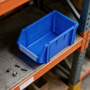 2PCS Thickened Slanted Plastic Storage Box for Screws Nuts Crafts Storage Use - Blue