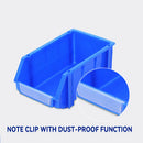 2PCS Thickened Slanted Plastic Storage Box for Screws Nuts Crafts Storage Use - Yellow