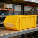 2PCS Thickened Slanted Plastic Storage Box for Screws Nuts Crafts Storage Use - Yellow