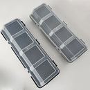 4-Grid Parts Storage Box Plastic Electronic Hardware Accessory Case with Lid ﻿ - Black