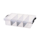 Compartment Storage Container Removable Dividers Clear Craft Tool Box