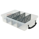 Compartment Storage Container Removable Dividers Clear Craft Tool Box