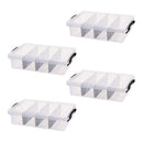 Compartment Storage Container Removable Dividers Clear Craft Tool Box