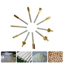 10Pcs/Set 3mm Titanium Mini HSS Router Bits Trimmer Shank For Rotary Tool