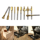 10Pcs/Set 3mm Titanium Mini HSS Router Bits Trimmer Shank For Rotary Tool