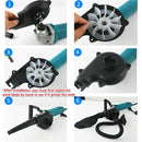 2in1 Angle Grinder Blow Dryer Suction Converter Power Tool Accessories Kit