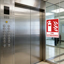 2PCS Fire Extinguisher PVC Sign Warning Safety Notice Building Warehouse Office