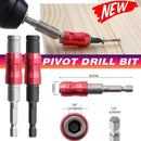 Pivot Drill Bit Holder Steel Impact Swivel Screw Adapter for Quick Bit Changes - Red Black