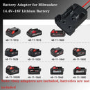 Diy For Milwaukee M18 Xc 18V Diy Project Battery Adapter/Base Power 2 Wirings - Black
