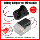 Diy For Milwaukee M18 Xc 18V Diy Project Battery Adapter/Base Power 2 Wirings - Red