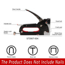 3-in-1 Manual Staple Gun Tacker, 1 Piece, Staples Not Included