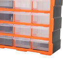 Tool Storage Bin Parts Organizer Drawers Cabinet Box Chest Plastic With Dividers - 18 Drawers