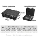 2 Sizes Plastic Equipment Box Portable Power Storage Customized Watch Toolbox - A Small Box