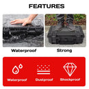 2 Sizes Plastic Equipment Box Portable Power Storage Customized Watch Toolbox - A Small Box