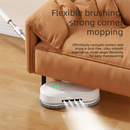 White Cordless Electric Spray Mop with LED Light Adjustable Handle Wireless Self-Propelled Floor Cleaner for Wooden flooring, tile flooring, concrete flooring