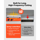 600 mm Manual Tile Cutter, Upgraded Sliding Head Cutting Tool with Spring-Loaded Base, Angle Fence, Tungsten Carbide Cutting Wheel, Alignment Guide, for DIY Pros, Ceramic, Floor & Wall Tiles