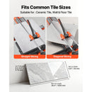 1000 mm Manual Tile Cutter, Upgraded Sliding Head Cutting Tool with Spring-Loaded Base, Angle Fence, Tungsten Carbide Cutting Wheel, Alignment Guide, for DIY Pros, Ceramic, Floor & Wall Tiles