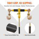 Ratchet Chain Binder 2PCS, 0.9-1.2 cm Heavy Duty Load Binders, with G80 Chains 5443 kg Secure Load Limit, Labor-saving Anti-skid Handle, Tie Down Hauling Chain Binders for Flatbed Truck Trailer