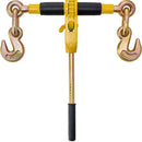 Ratchet Chain Binder 2PCS, 0.9-1.2 cm Heavy Duty Load Binders, with G80 Chains 5443 kg Secure Load Limit, Labor-saving Anti-skid Handle, Tie Down Hauling Chain Binders for Flatbed Truck Trailer