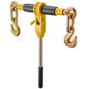 Ratchet Chain Binder 2PCS, 0.9-1.2 cm Heavy Duty Load Binders, with G80 Chains 5443 kg Secure Load Limit, Labor-saving Anti-skid Handle, Tie Down Hauling Chain Binders for Flatbed Truck Trailer